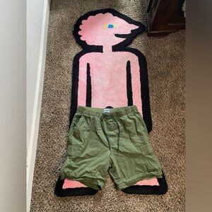 Old Navy green cargo shorts